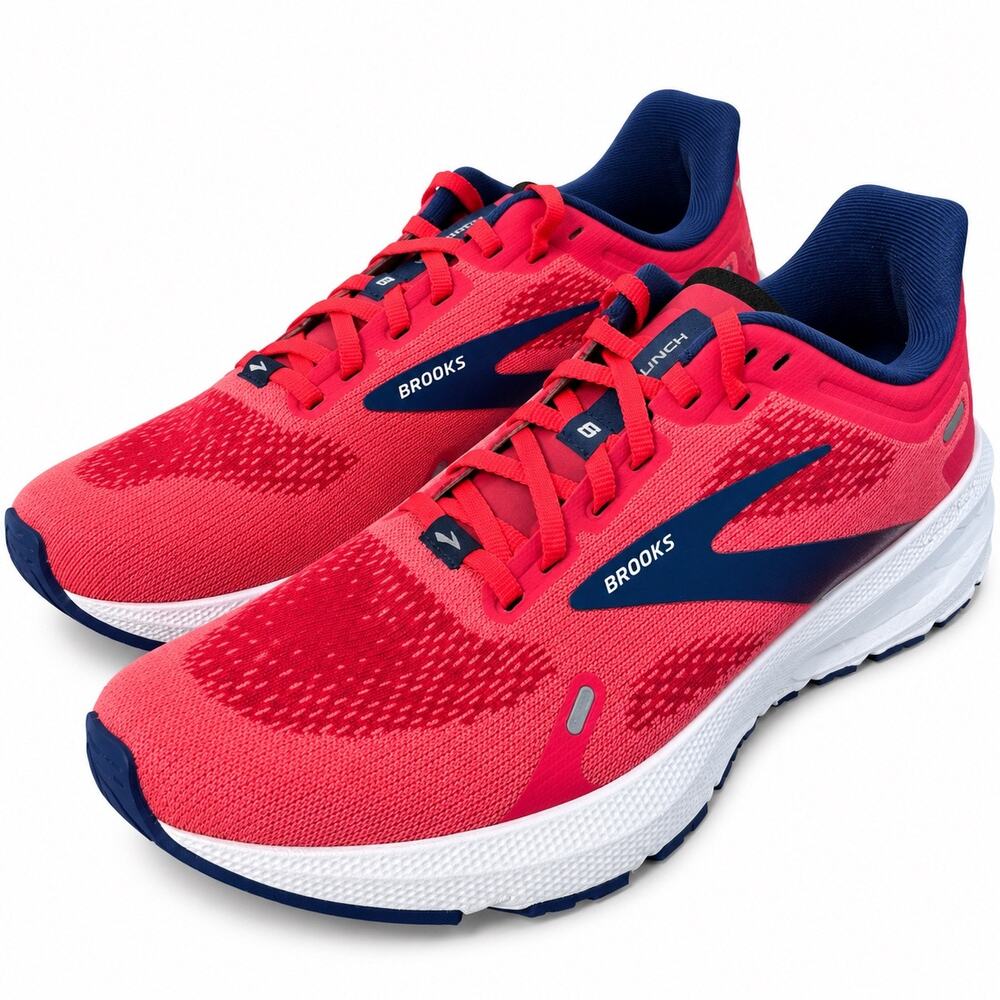 Brooks Launch 9 Running Shoes Women’s 9.5 Pink Navy Athletic Sneakers